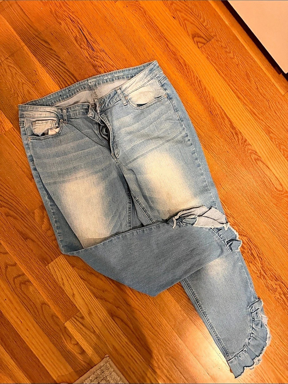 Crown & Ivy Skinny Jeans Waist 12 Blue